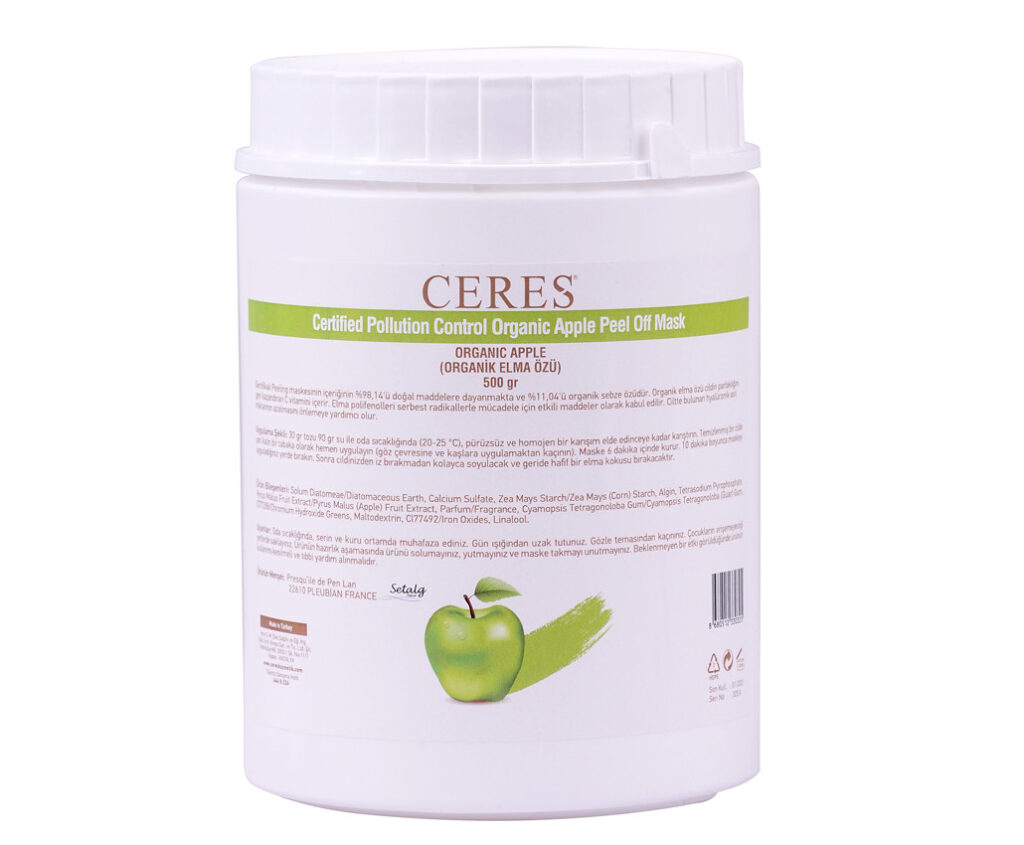 CERTIFIED POLLUTION CONTROL PEEL OFF MASK ORGANIC APPLE “GENÇLEŞTİRİCİ ETKİ”